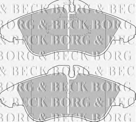 BBP1588 Borg&beck pastillas de freno delanteras