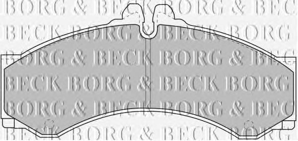 BBP1589 Borg&beck pastillas de freno delanteras