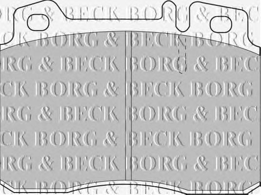 BBP1587 Borg&beck pastillas de freno delanteras