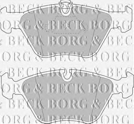 BBP1590 Borg&beck pastillas de freno delanteras