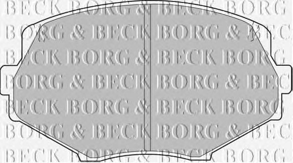 BBP1583 Borg&beck pastillas de freno delanteras