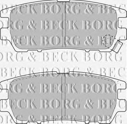 BBP1582 Borg&beck pastillas de freno traseras