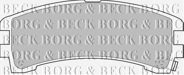 BBP1586 Borg&beck pastillas de freno traseras