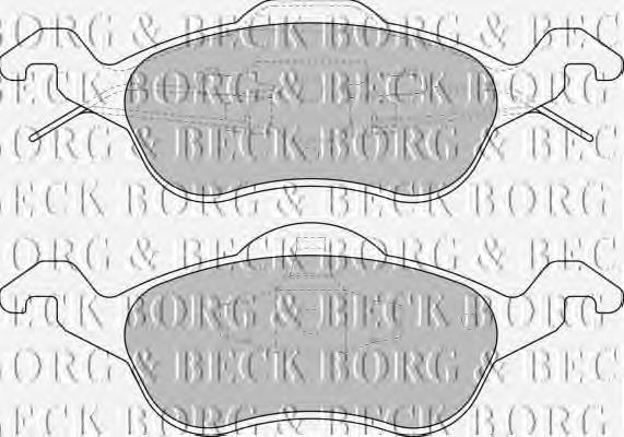 BBP1602 Borg&beck pastillas de freno delanteras