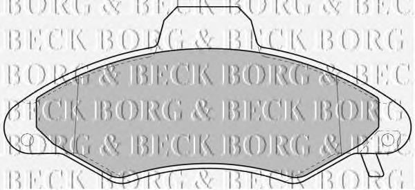 BBP1600 Borg&beck pastillas de freno delanteras