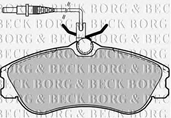 BBP1601 Borg&beck pastillas de freno delanteras