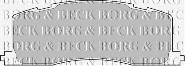 BBP1593 Borg&beck pastillas de freno traseras