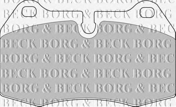 BBP1596 Borg&beck pastillas de freno delanteras