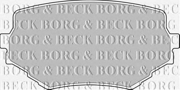 BBP1597 Borg&beck pastillas de freno delanteras