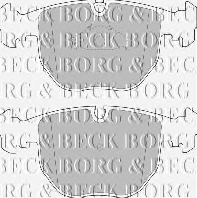 BBP1595 Borg&beck pastillas de freno delanteras