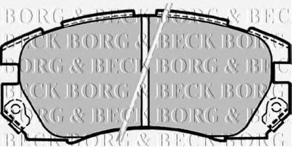 BBP1479 Borg&beck pastillas de freno delanteras