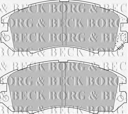 BBP1480 Borg&beck pastillas de freno delanteras