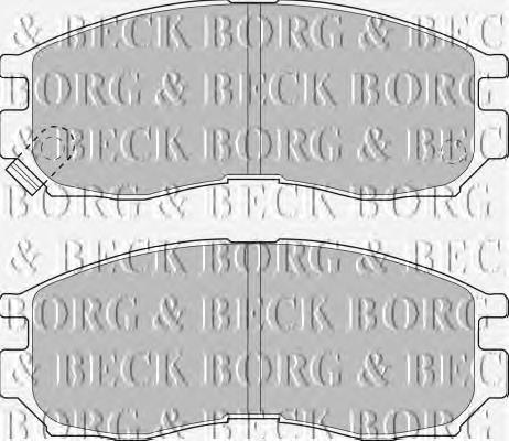 BBP1484 Borg&beck pastillas de freno delanteras