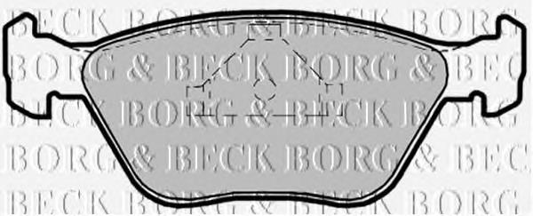 BBP1475 Borg&beck pastillas de freno delanteras