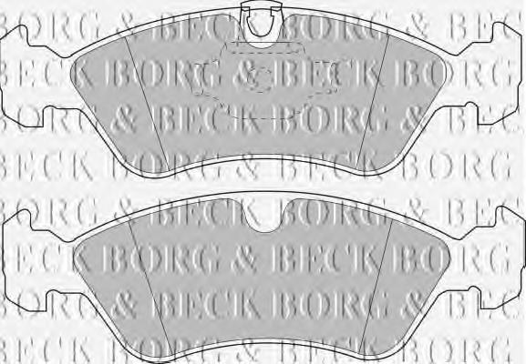 BBP1474 Borg&beck pastillas de freno delanteras