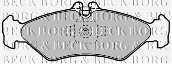 BBP1491 Borg&beck pastillas de freno traseras