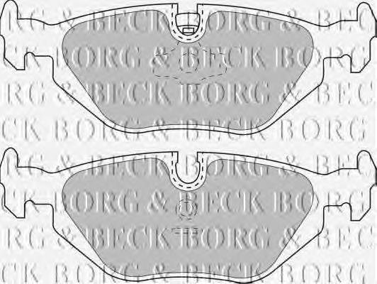 BBP1493 Borg&beck pastillas de freno traseras