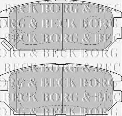 BBP1489 Borg&beck pastillas de freno traseras