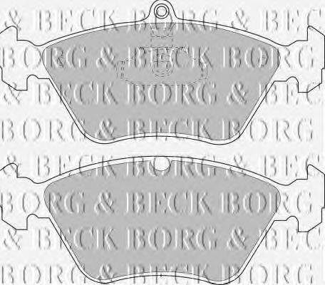 BBP1487 Borg&beck pastillas de freno traseras