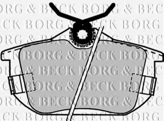 BBP1488 Borg&beck pastillas de freno traseras