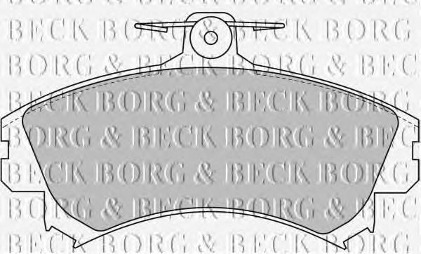 BBP1458 Borg&beck pastillas de freno delanteras