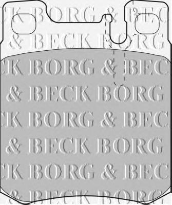 BBP1462 Borg&beck pastillas de freno traseras