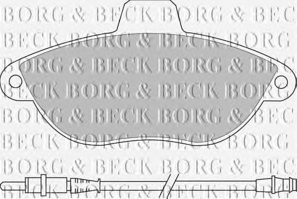BBP1461 Borg&beck pastillas de freno delanteras