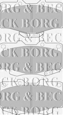 BBP1469 Borg&beck pastillas de freno delanteras
