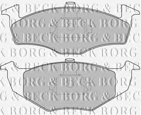 BBP1471 Borg&beck pastillas de freno delanteras