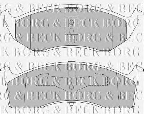 BBP1465 Borg&beck pastillas de freno delanteras