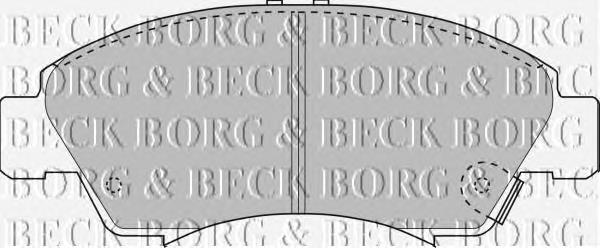 BBP1467 Borg&beck pastillas de freno delanteras