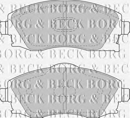 BBP1523 Borg&beck pastillas de freno delanteras