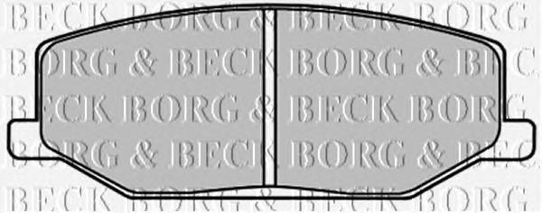 BBP1524 Borg&beck pastillas de freno delanteras