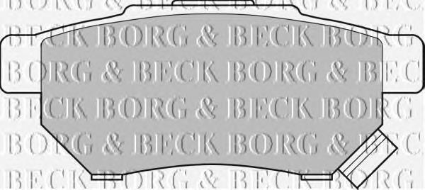 BBP1526 Borg&beck pastillas de freno traseras