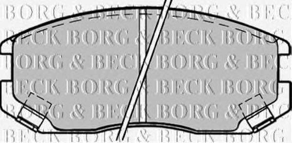 BBP1518 Borg&beck pastillas de freno delanteras