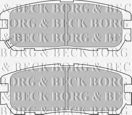 BBP1517 Borg&beck pastillas de freno traseras