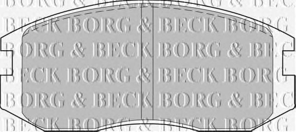 BBP1521 Borg&beck pastillas de freno delanteras