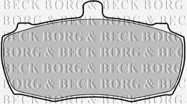 BBP1519 Borg&beck pastillas de freno delanteras