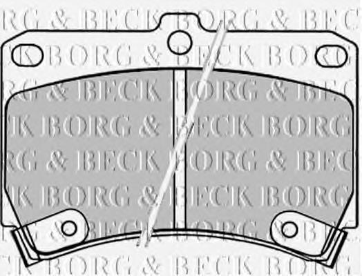 BBP1520 Borg&beck pastillas de freno delanteras