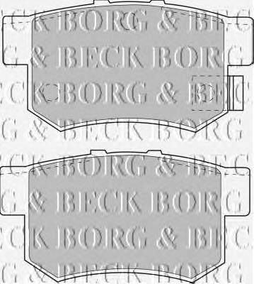 BBP1535 Borg&beck pastillas de freno traseras