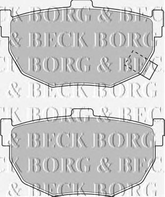 BBP1527 Borg&beck pastillas de freno traseras