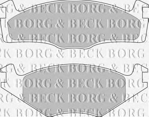 BBP1531 Borg&beck pastillas de freno delanteras