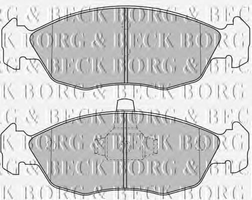 BBP1505 Borg&beck pastillas de freno delanteras