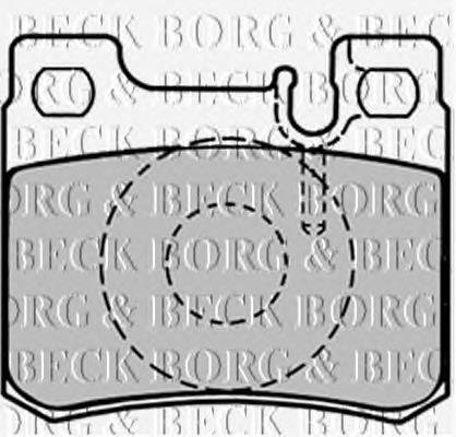 BBP1495 Borg&beck pastillas de freno traseras