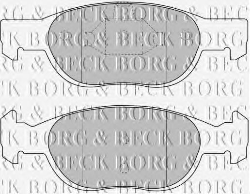 BBP1499 Borg&beck pastillas de freno delanteras