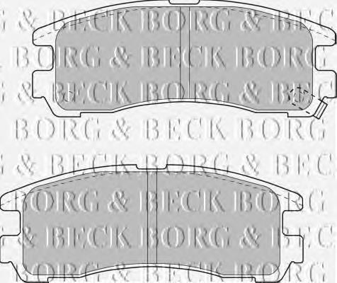 Pastillas de freno delanteras BBP1500 Borg&beck