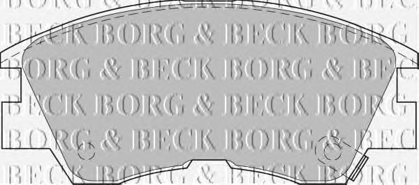 BBP1511 Borg&beck pastillas de freno delanteras