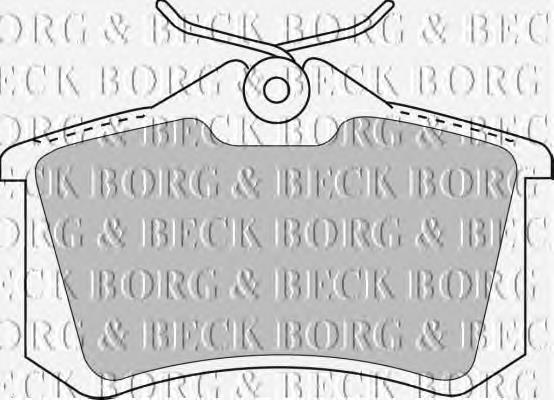 BBP1512 Borg&beck pastillas de freno traseras