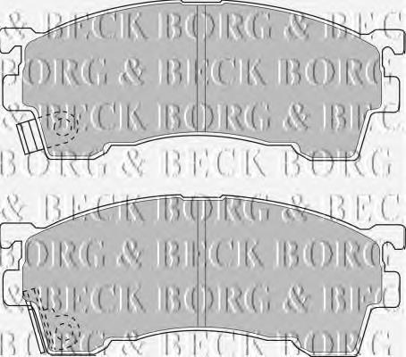 BBP1516 Borg&beck pastillas de freno delanteras
