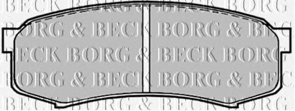 BBP1514 Borg&beck pastillas de freno traseras